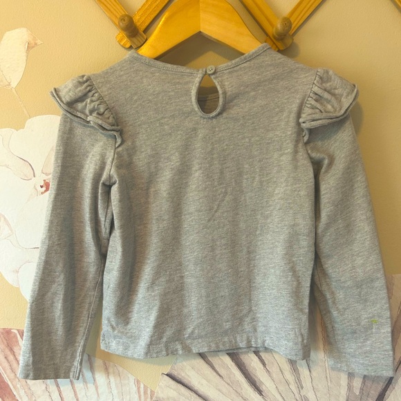 Janie and Jack Ballerina Ruffle Shoulder Tee, size 4 - Picture 7 of 10